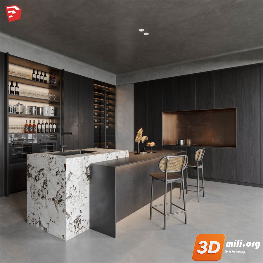 Dining Table Set Skp Files